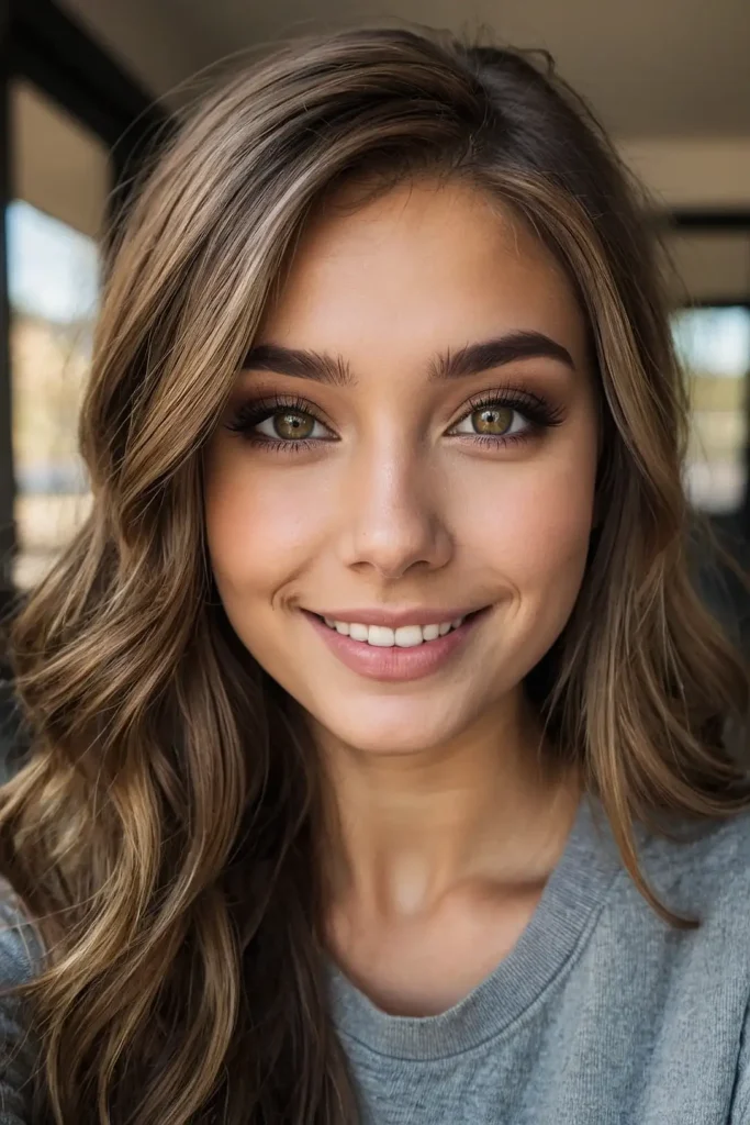Smoky Brunette with Ashy Undertones