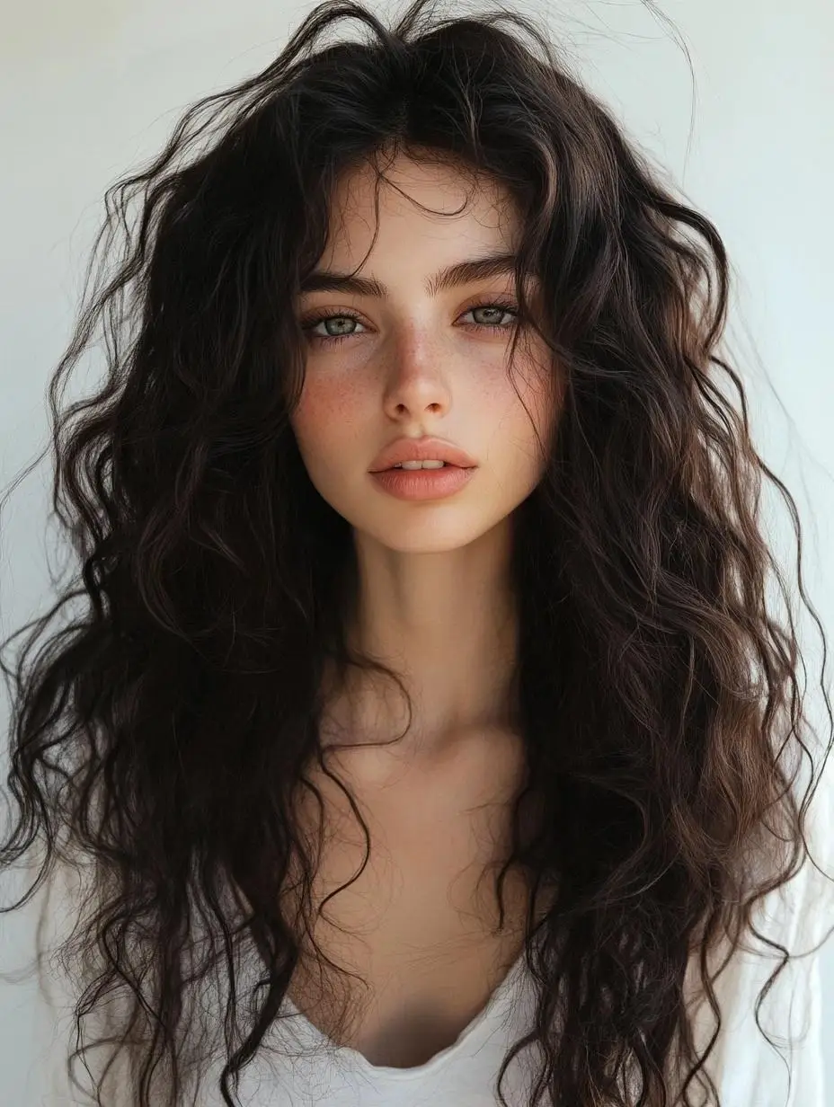 Radiant Auburn Curls with Layers