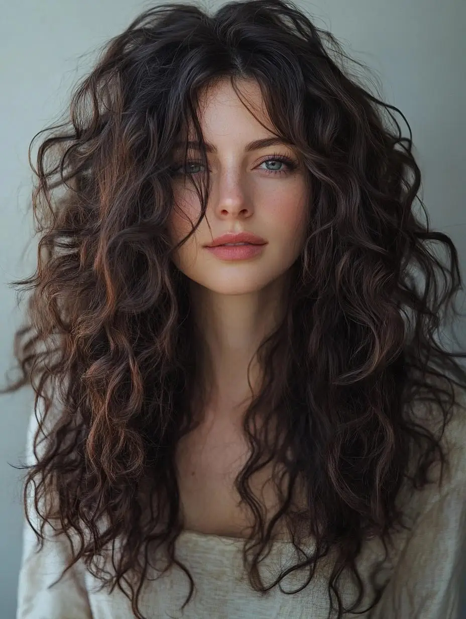 Chic Side-Parted Curls