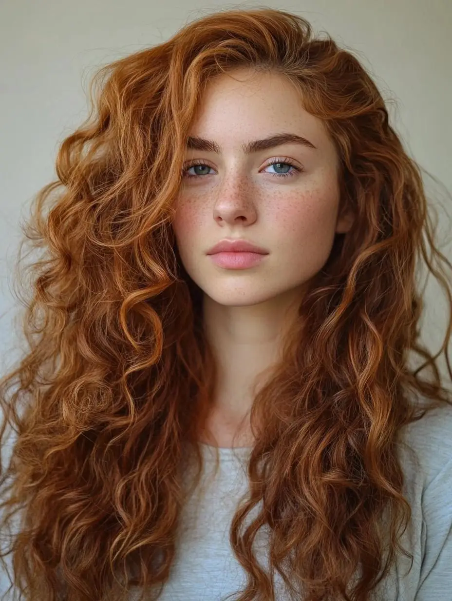 Glossy Ringlets with Chestnut Highlights