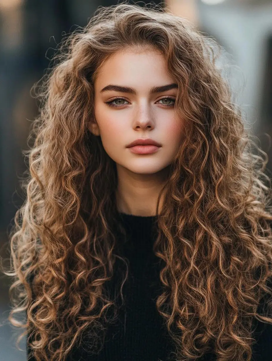 Vintage-Inspired Curls with Auburn Shine