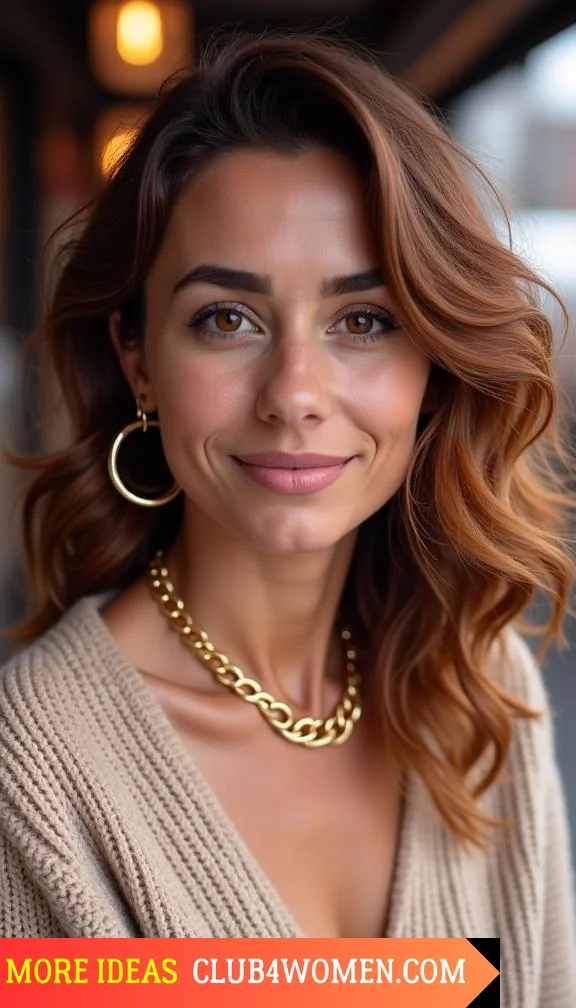 Chic Straight Layers with Wispy Ends