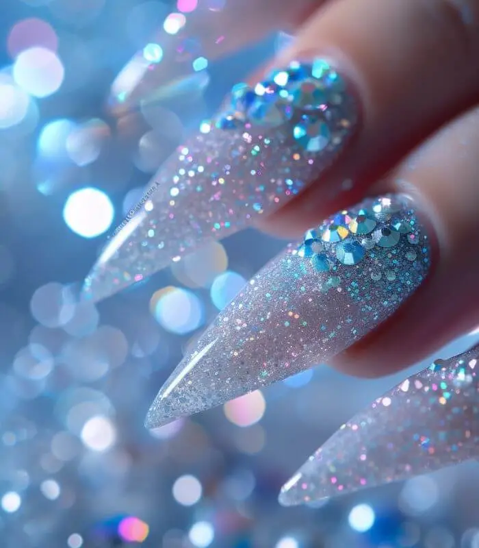 Elegant Glossy Nude Nails