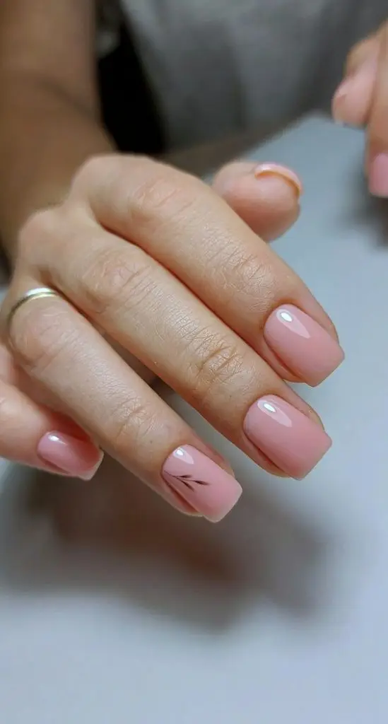 Soft Lavender Gel Nails with Pearl and Glitter Accents