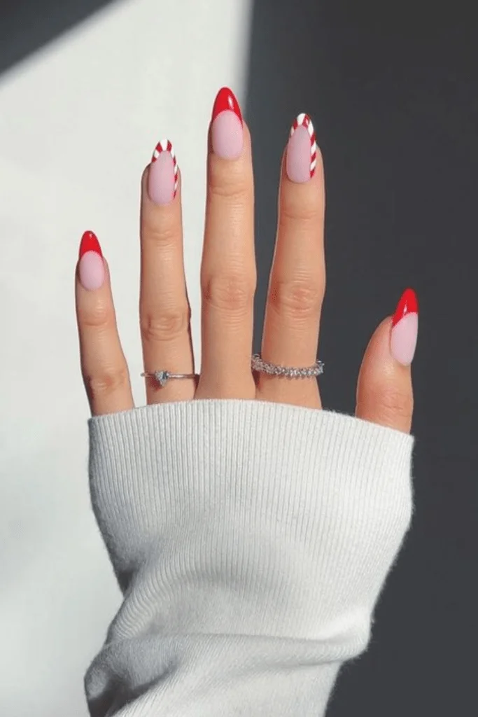 Romantic Nude Nails with Subtle Glitter