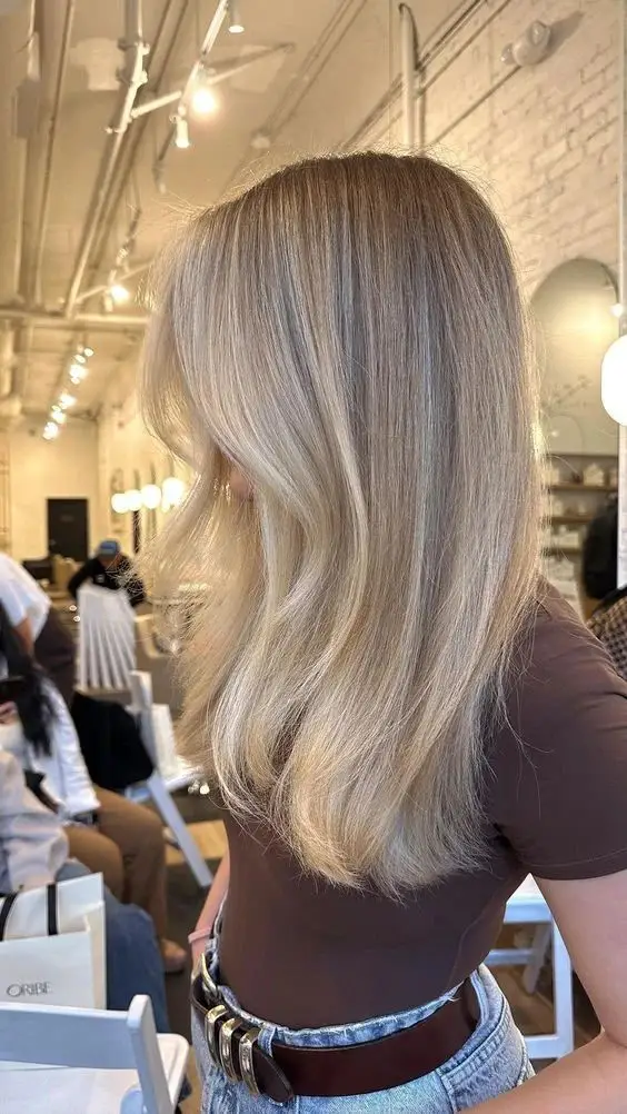 Timeless Brunette Blowout with Subtle Waves