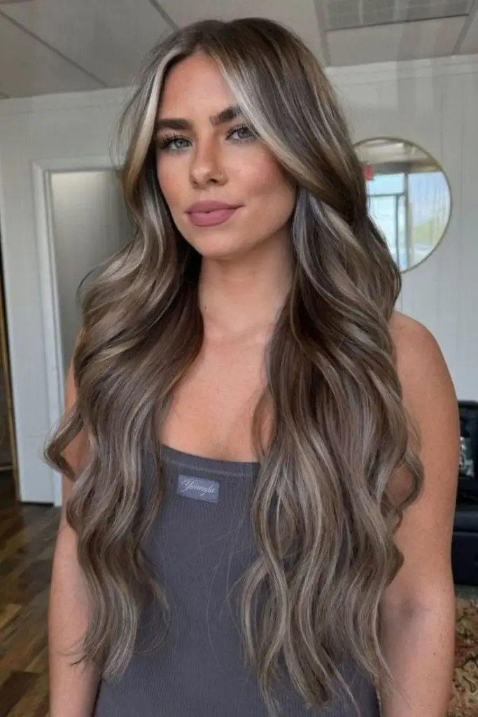 Warm Hazelnut Hair with Honey Blonde Tips