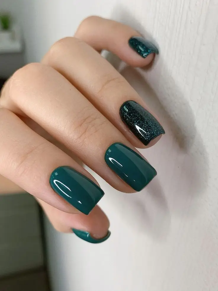 Classic Nude Nails with Delicate Heart Line Art