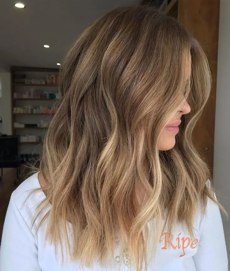 Classic Brunette Blowout with Glossy Dimension