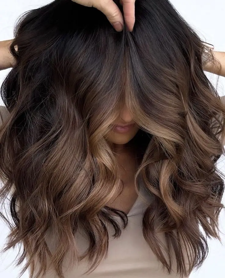 Cool Mocha Hair with Platinum Babylights