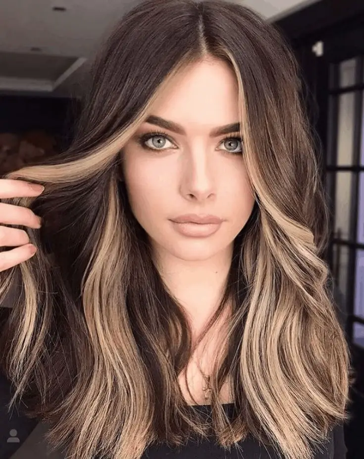 Glazed Toffee Hair with Blonde Babylights