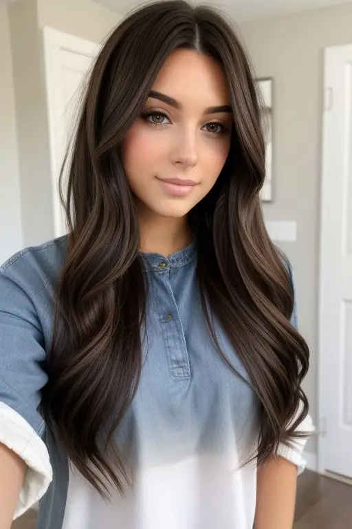 Loose Curls with Subtle Caramel Hues