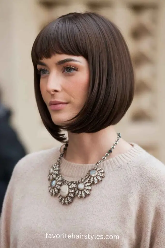 Blunt Cut Bob with Subtle Layers