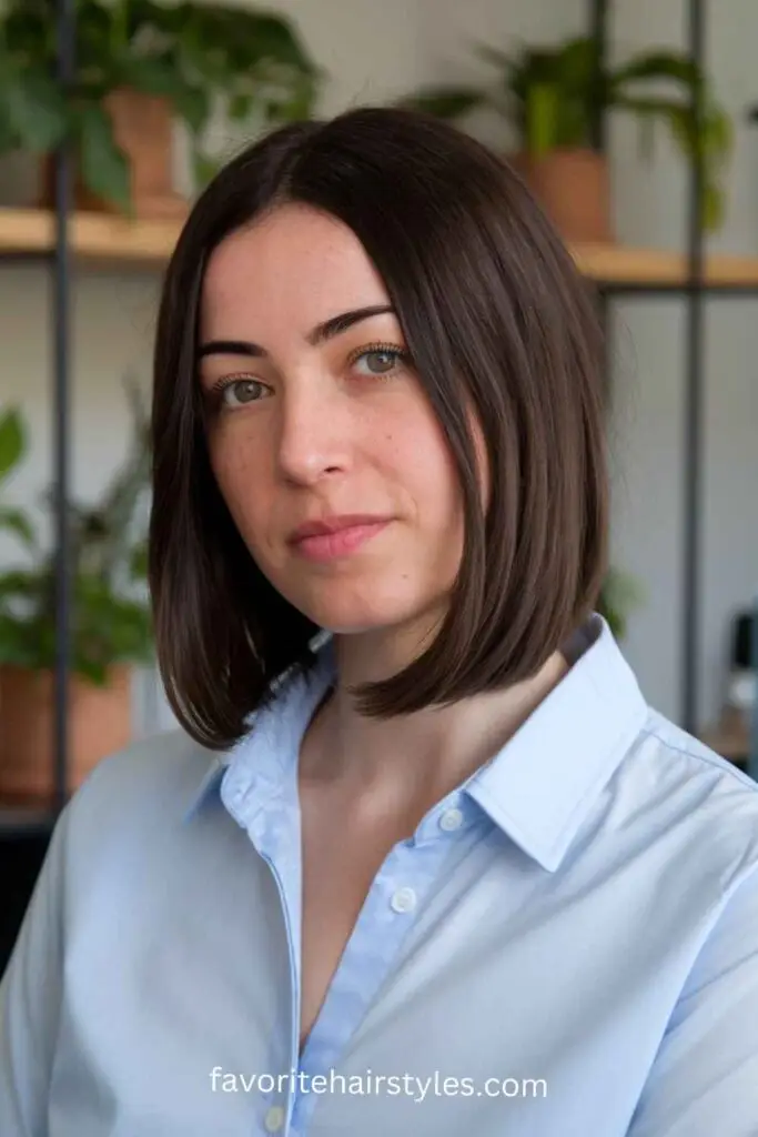 Chin-Length Bob Hairstyle