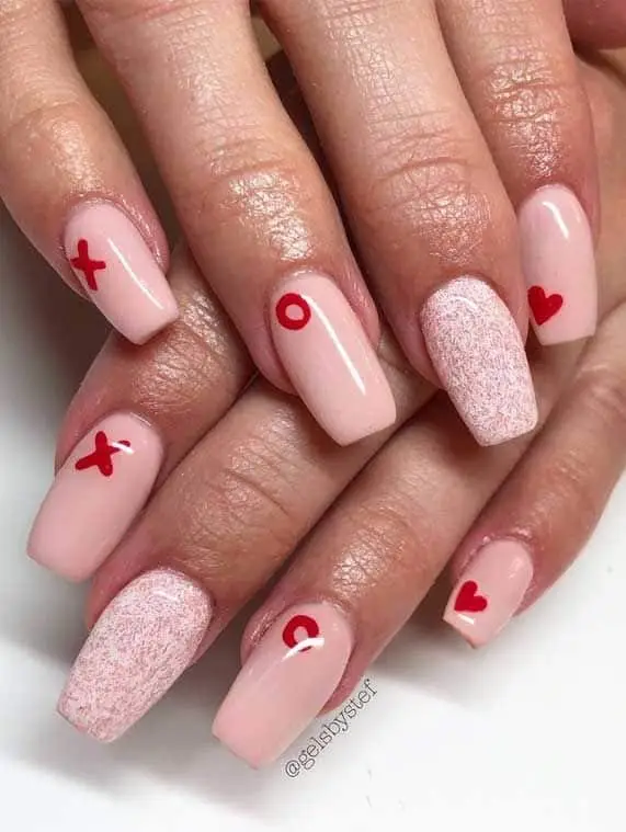 Elegant Bridal-Inspired Valentine's Nails