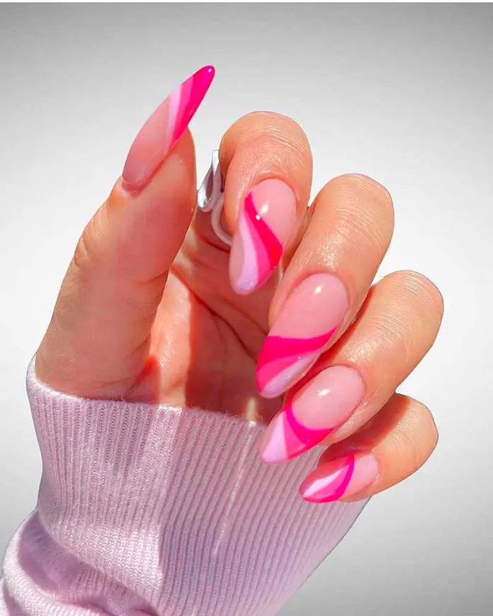 Soft Pink Ombre with Gold Accents