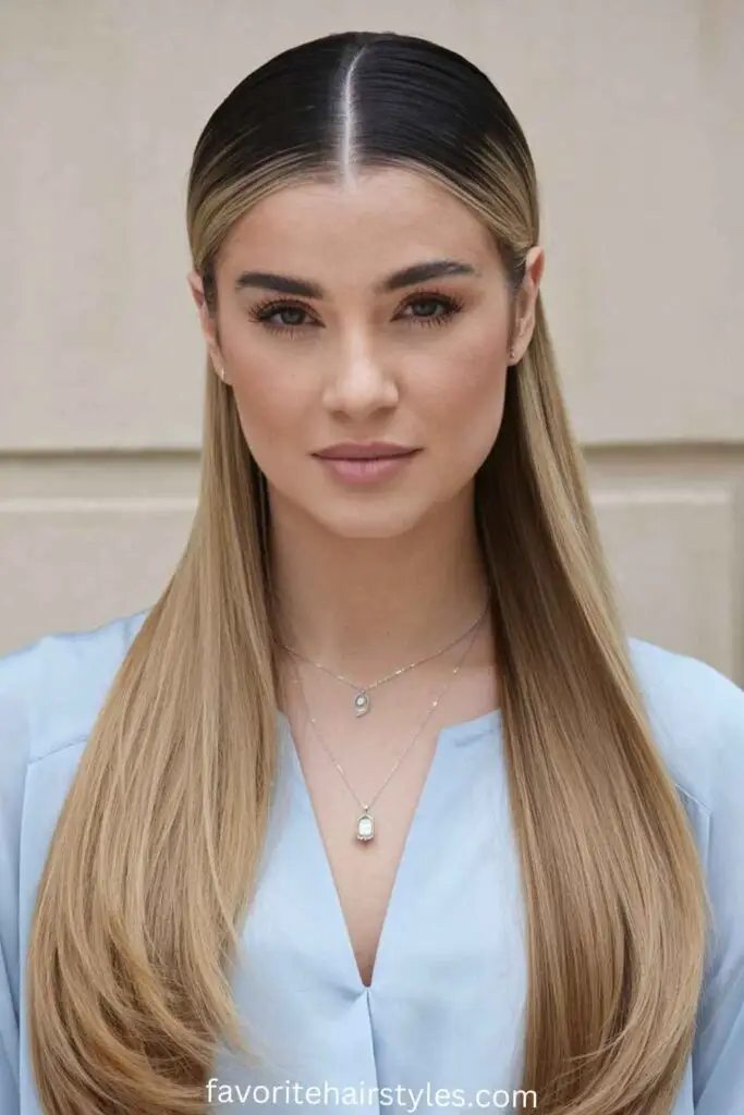 Long Hair with a Center Part