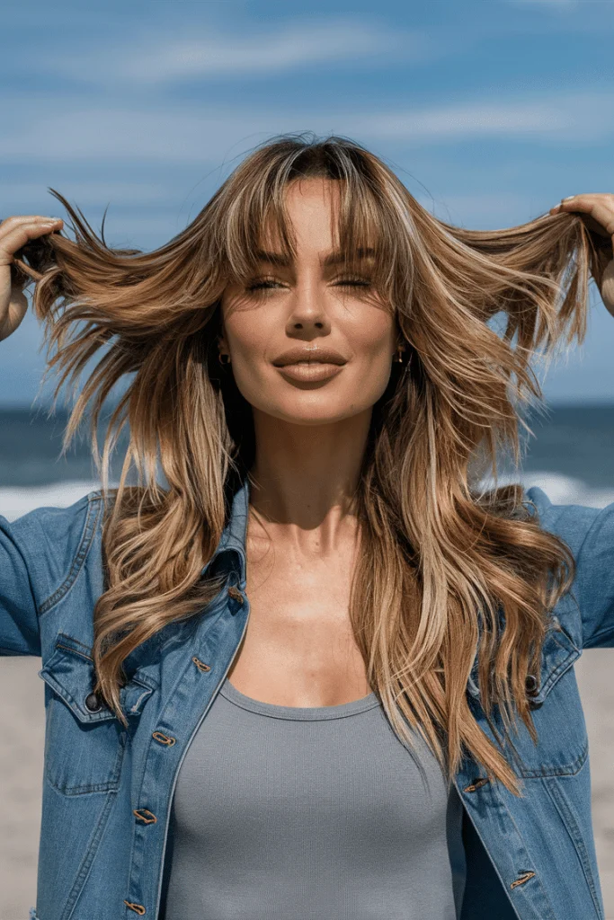 Long Layered Haircut for Wavy Hair