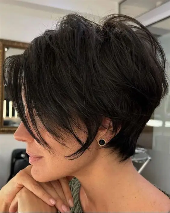 Tousled Pixie Cut with Soft Bangs