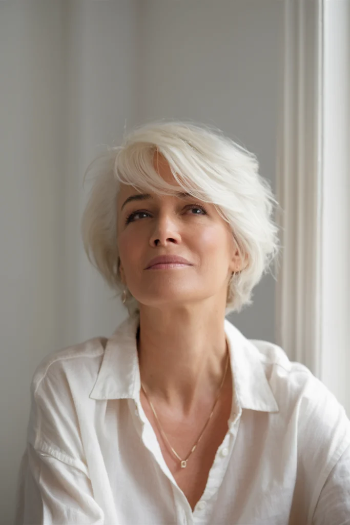 Wispy Layers with Ice Blonde Hue