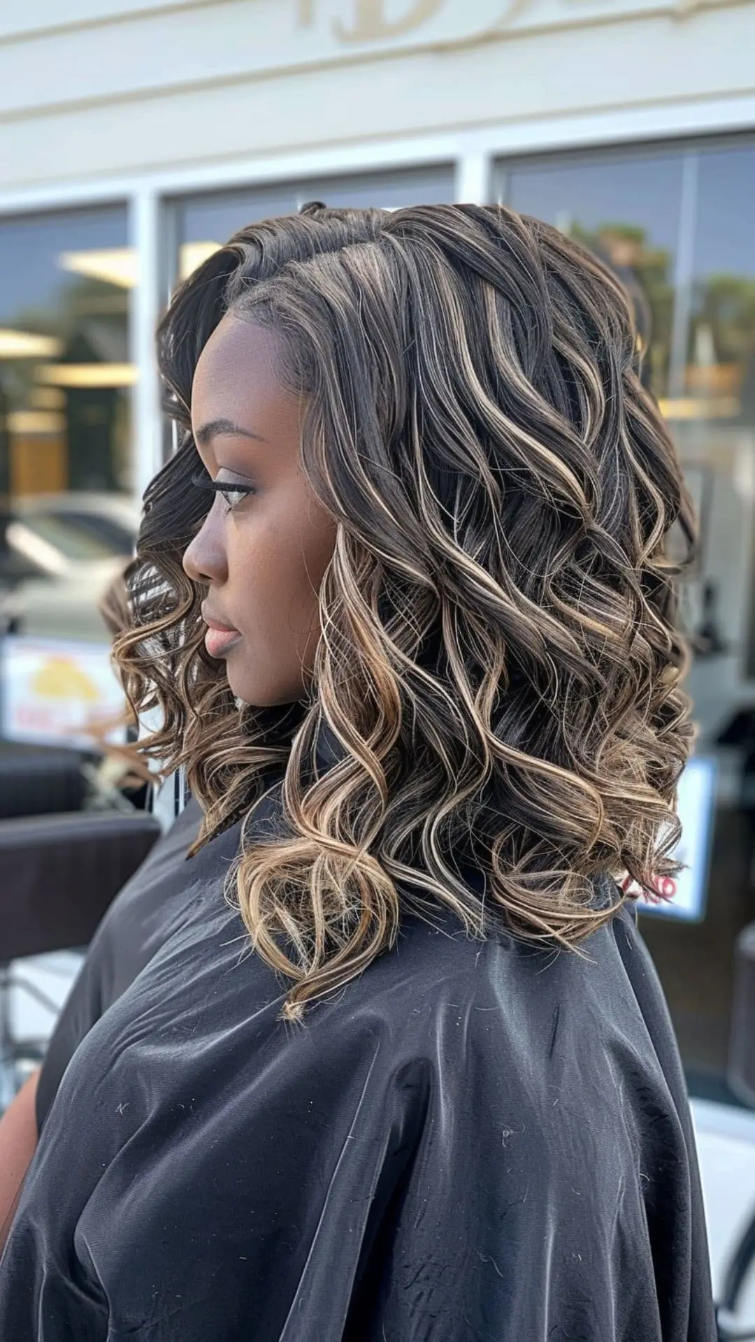 Rich honey blonde highlights blended into a medium brown base for a warm finish