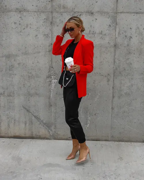 Relaxed Valentine's Denim and Blush Combo