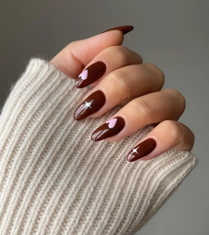 Chic Pink and White Checkerboard Nails
