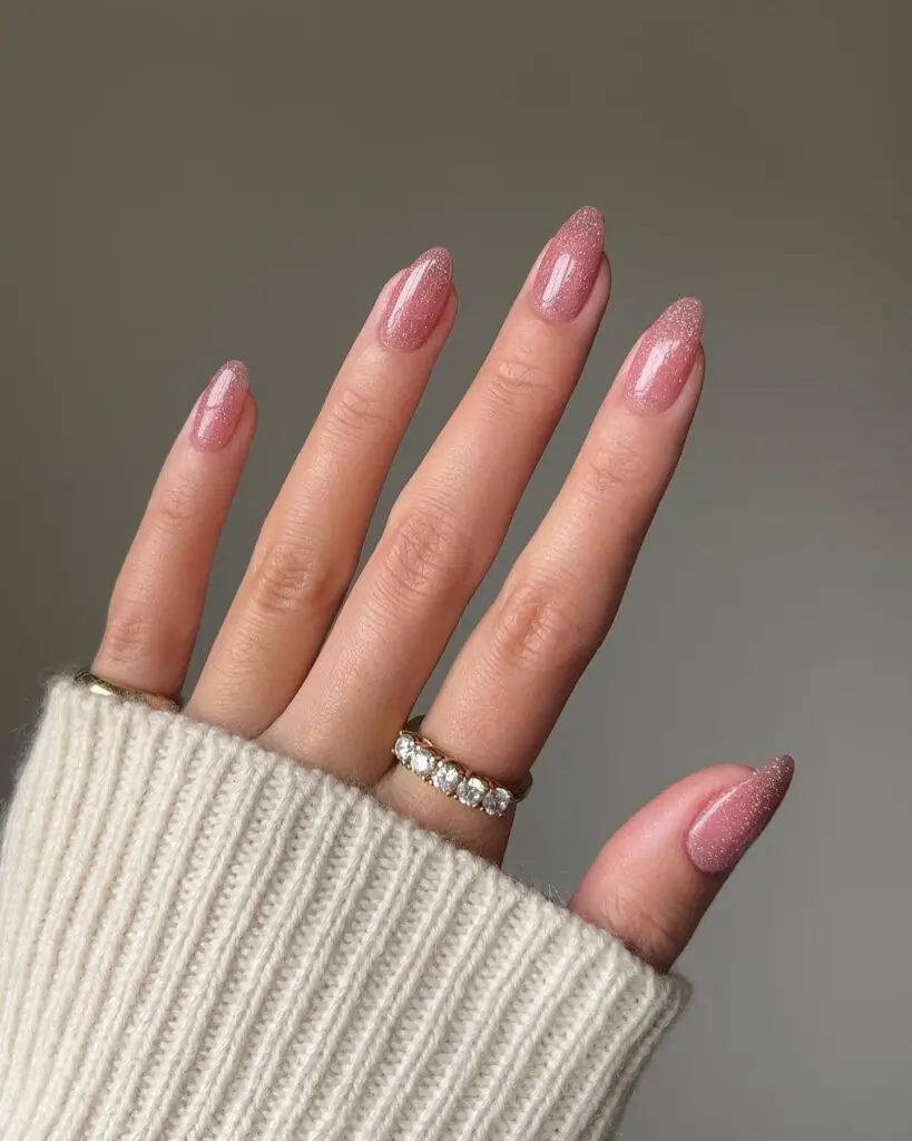Girly Glitter Nails