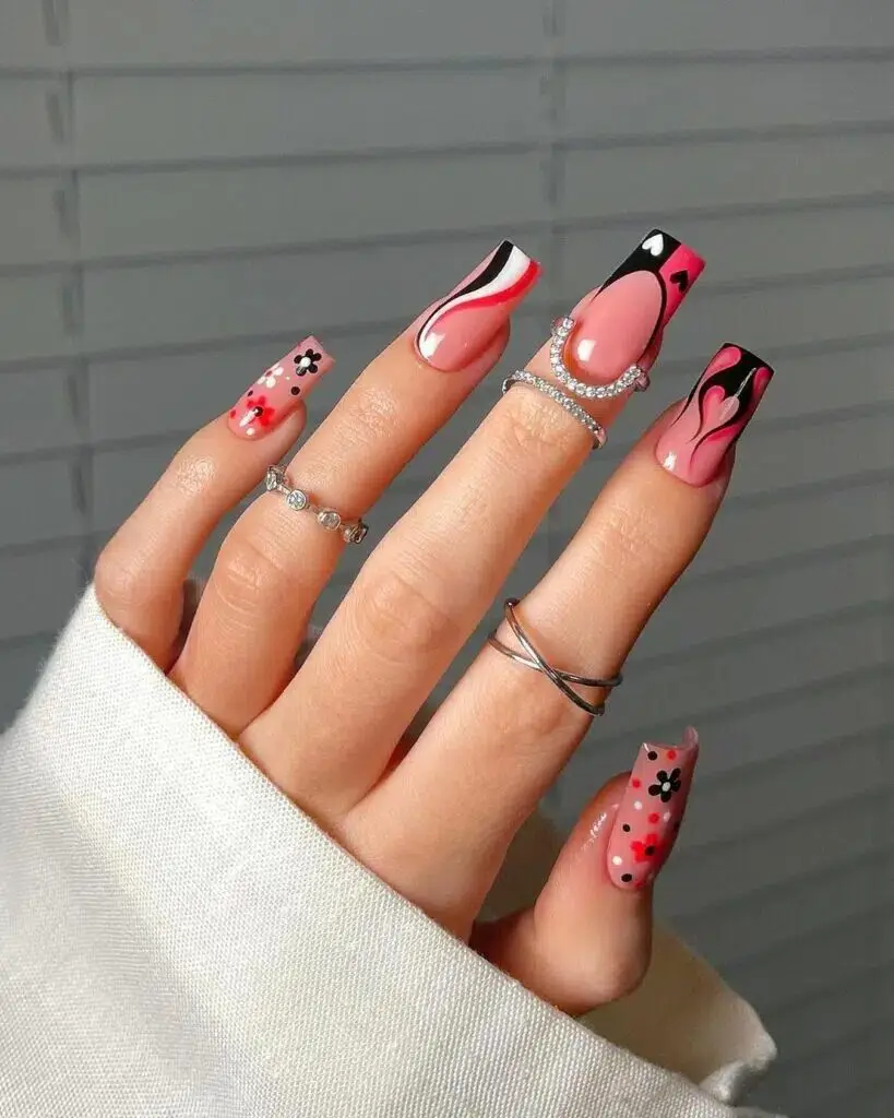 Matte Wine Tones with Subtle Gold Accents