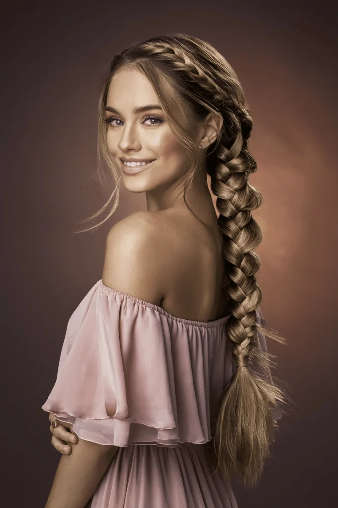 Low Bun with Face-Framing Strand