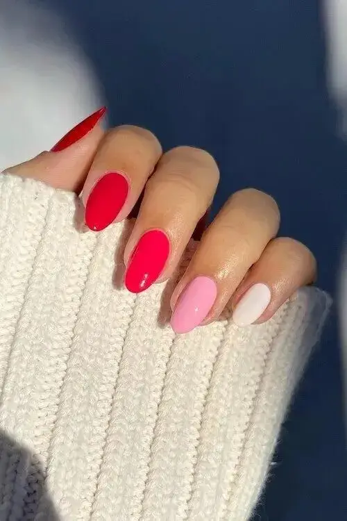 Muted Mauve Nails with Gold Leaf Accents