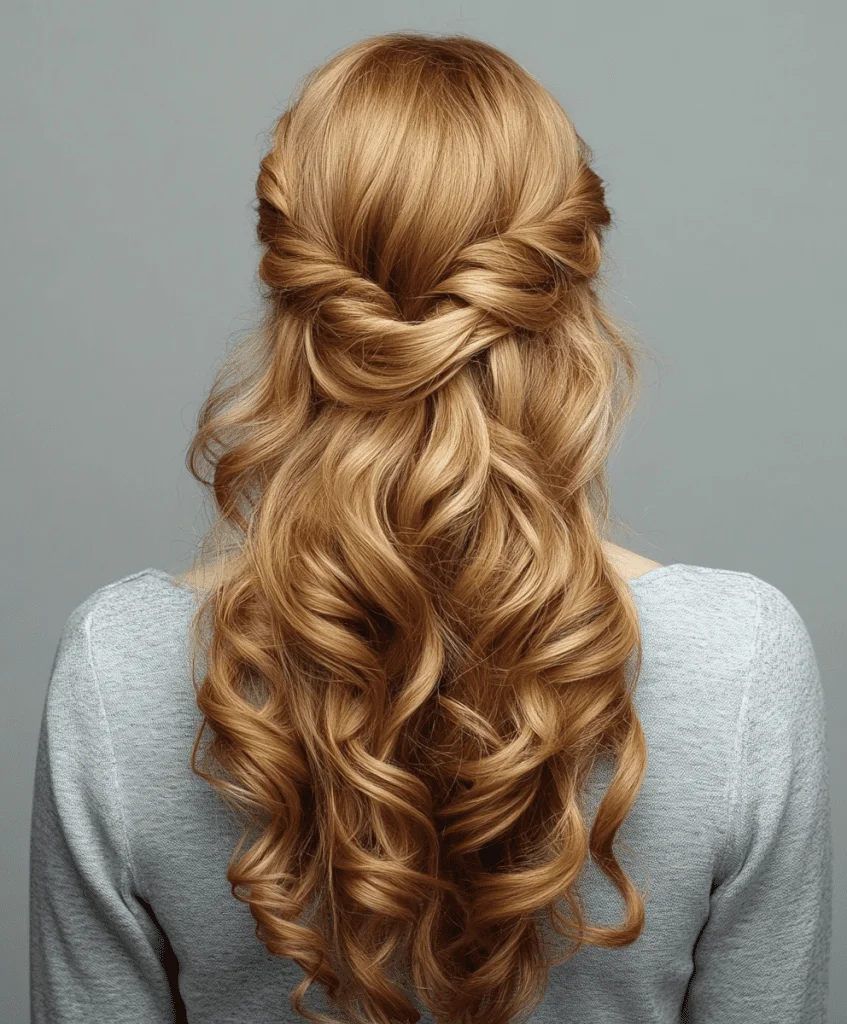 French curls combined with boho braids for a classic-modern design