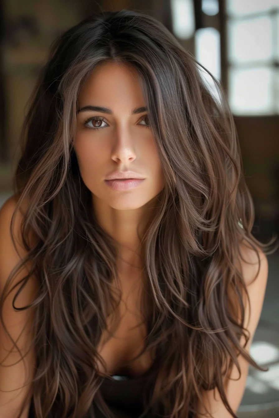 Glossy Brunette Layers