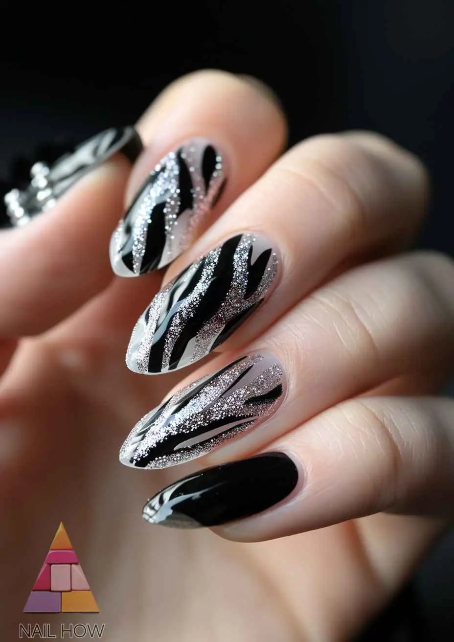 Sleek Chrome Silver Nails