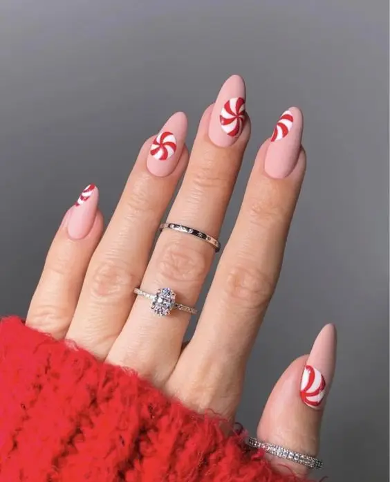 Soft Baby Pink Nails with Subtle Glitter Gradients
