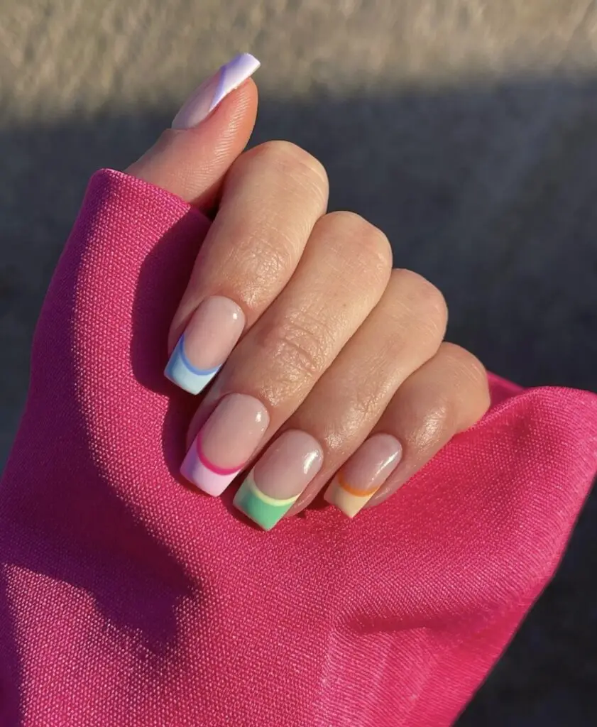Korean-Inspired Pastel Minimalist Spring Nails