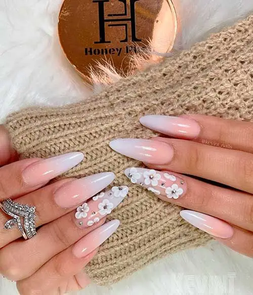 Ombré French Spring Manicure