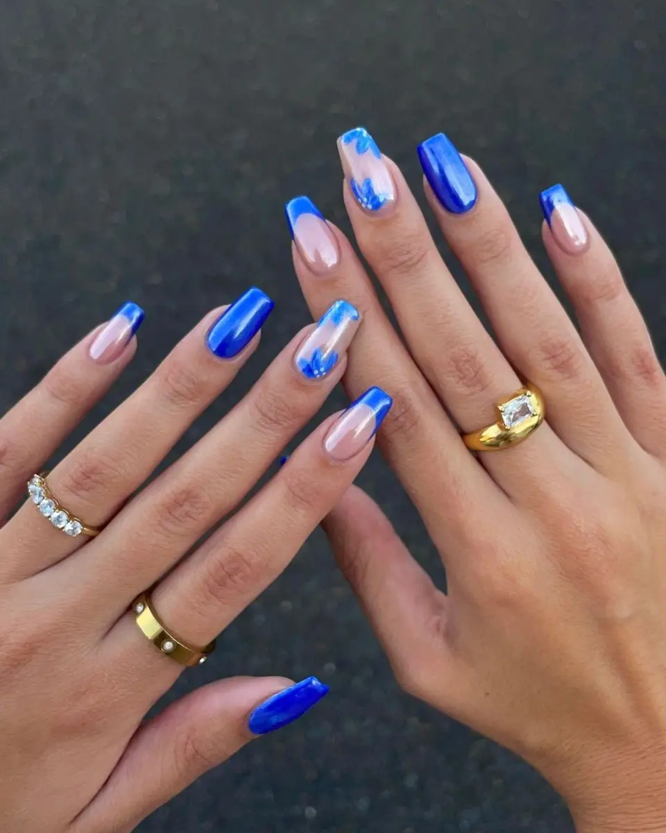 Bold Blue Matte Glam
