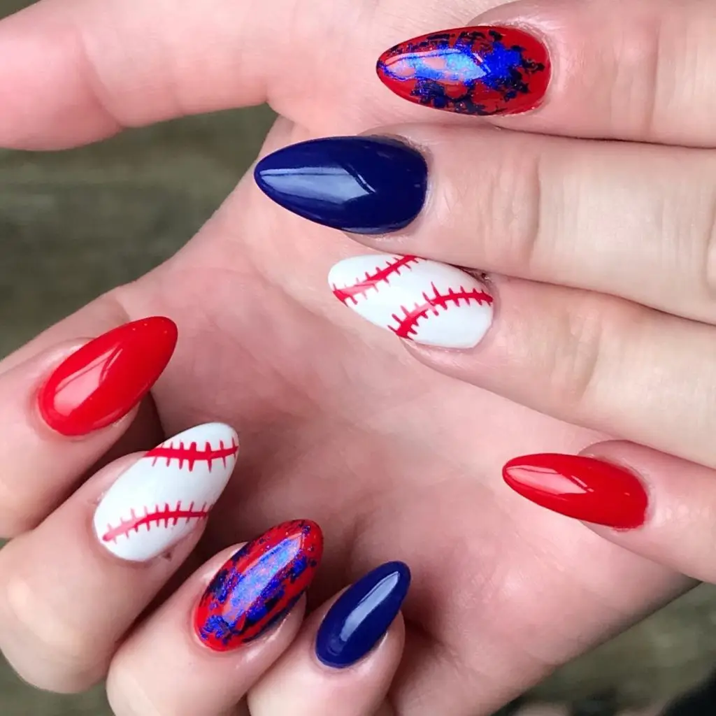 Minimalistic Baseball Stitch Nails