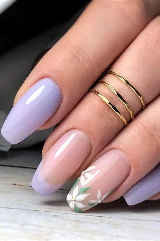 Pastel Marble with Gold Veins