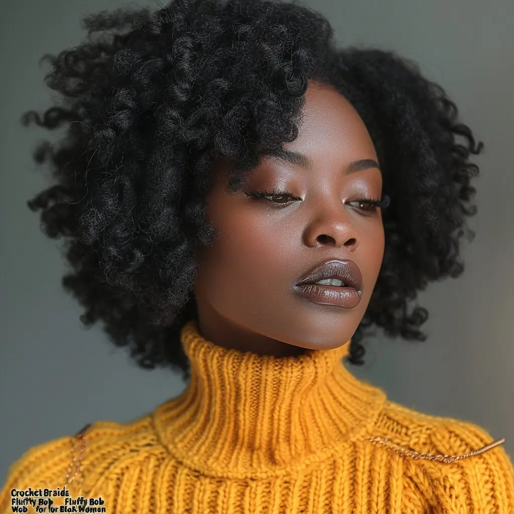 Fluffy Bob with Twist-Out Curls