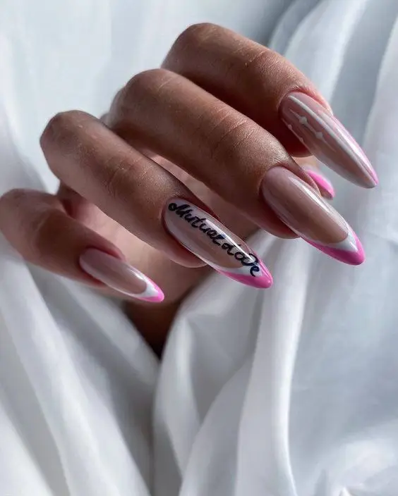 Lavender Nails with 3D Floral Accents