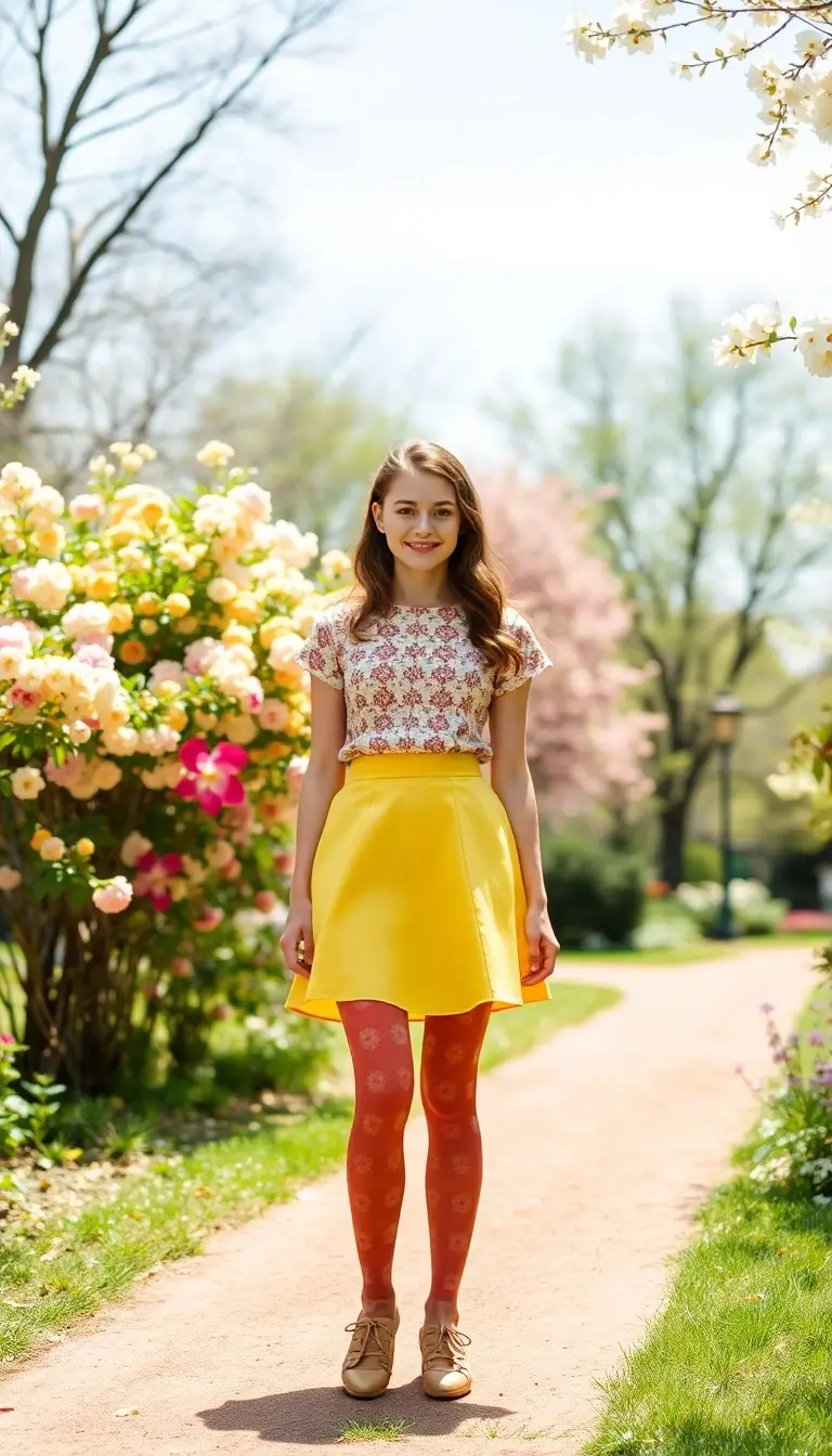 Vintage Colorful Tights