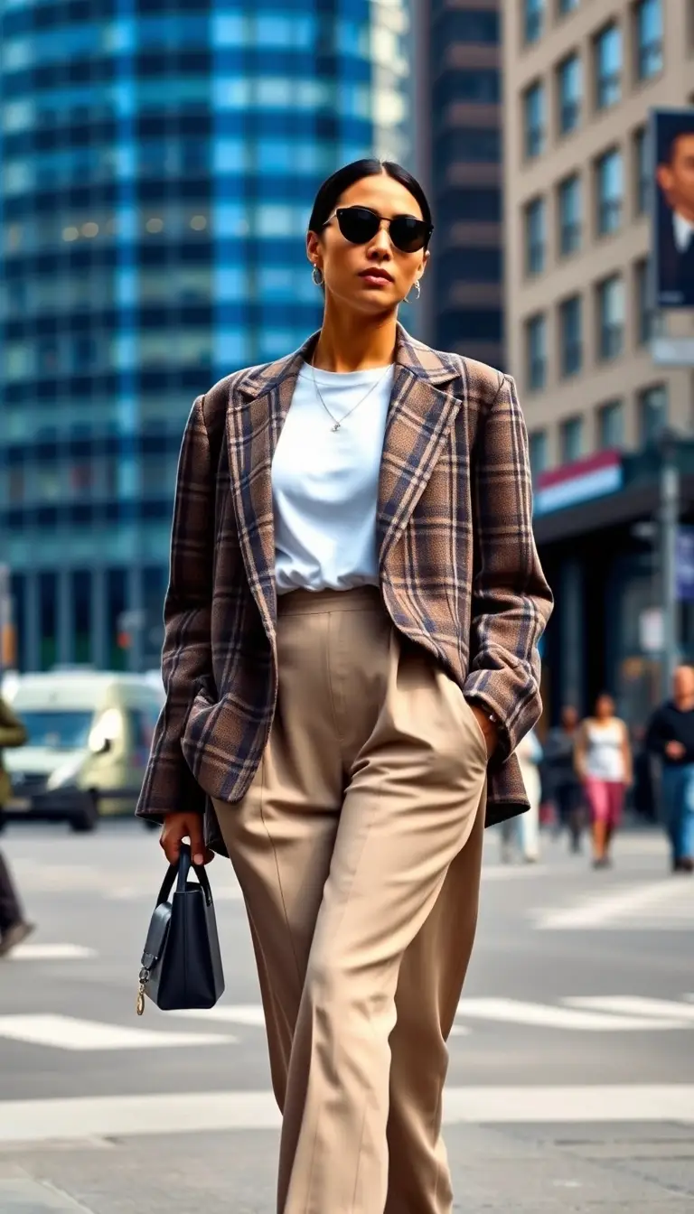 Oversized Vintage Blazer Look