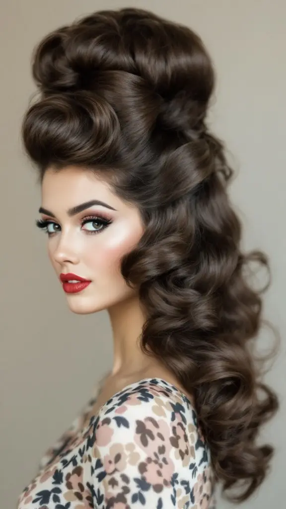 1950s-Inspired Beehive with Soft Volume