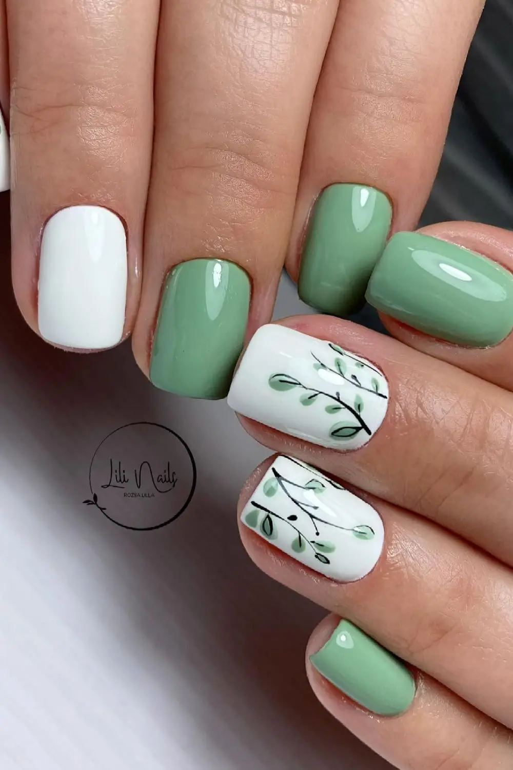 Matte Minimalist Spring Nail Design