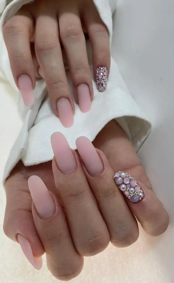 Whimsical Glitter Ombre Nail Design