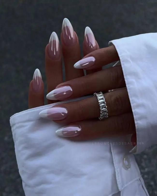 Spring Nails with Geometric Pastels and Negative Space