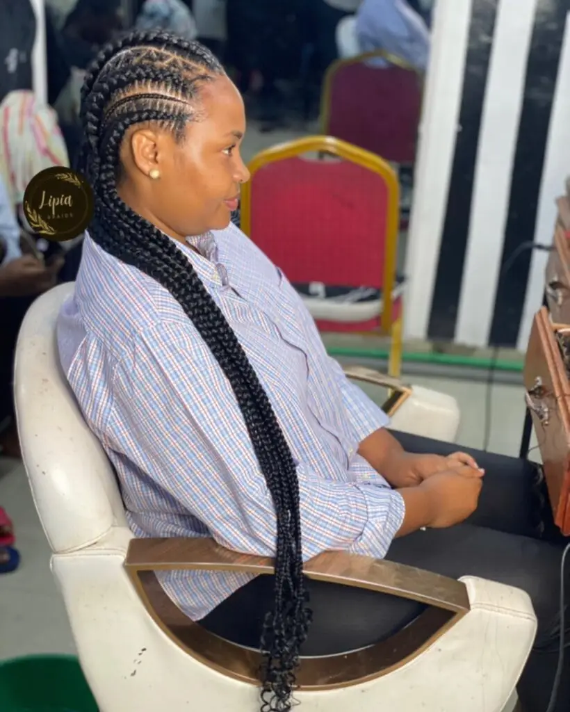 High Braided Ponytail with Accessories Alicia Keys