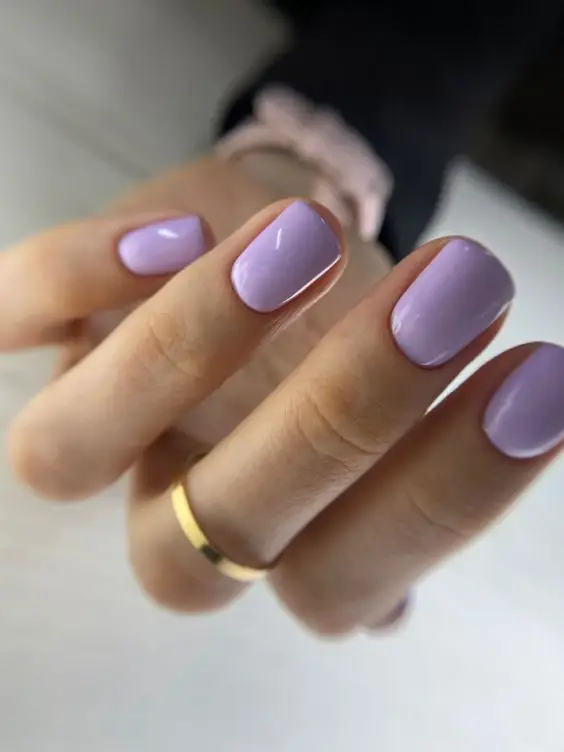 Short Nude Nails with Minimalist Dot Accents